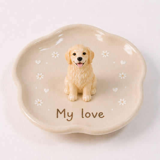 Custom 3D Pet statue Jewelry ring dish - personalized pet gift detail image 2