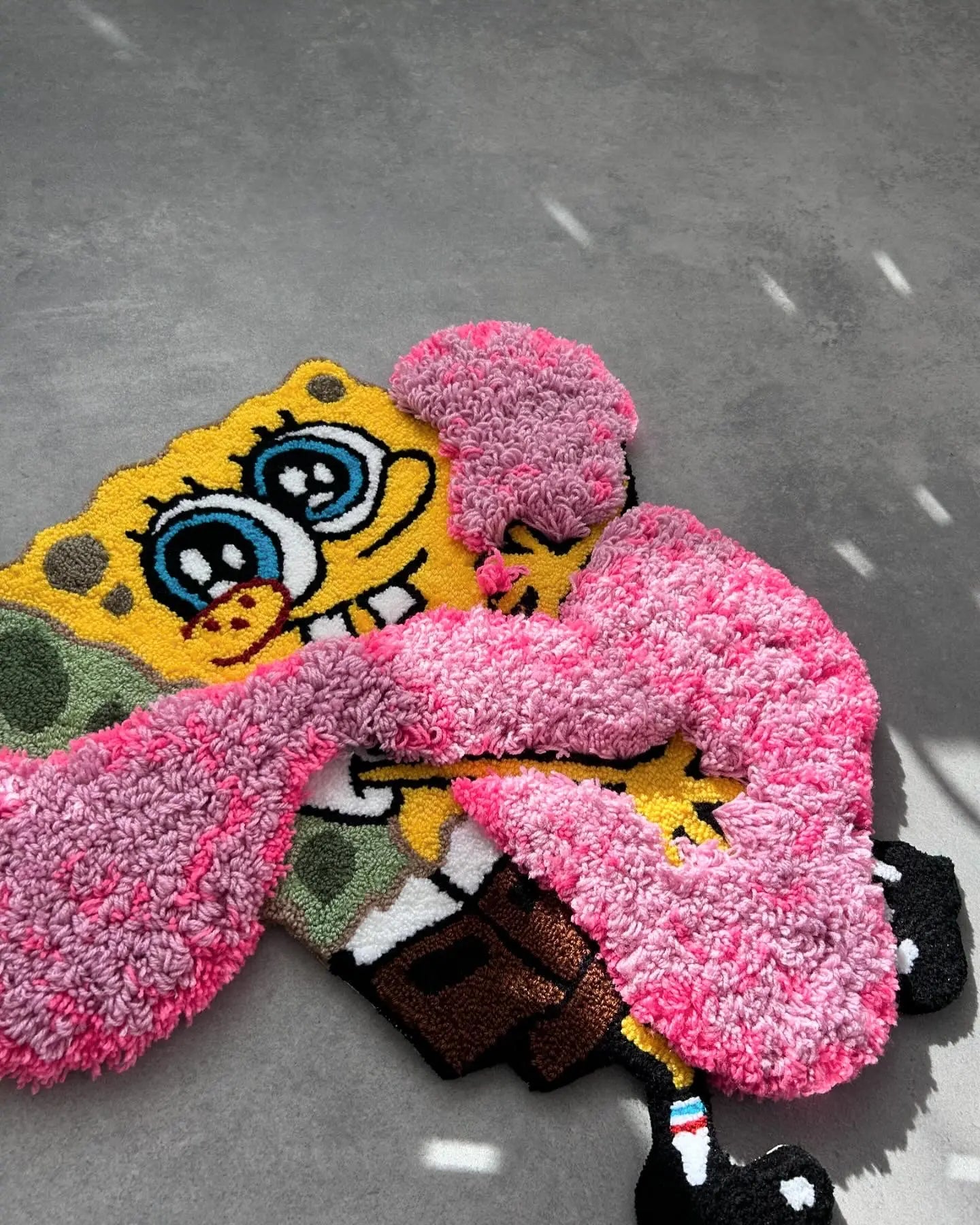 Cute Sea Sponge Inspired Tufted Rug - Kawaii Room Decor - BOYOGO example 5