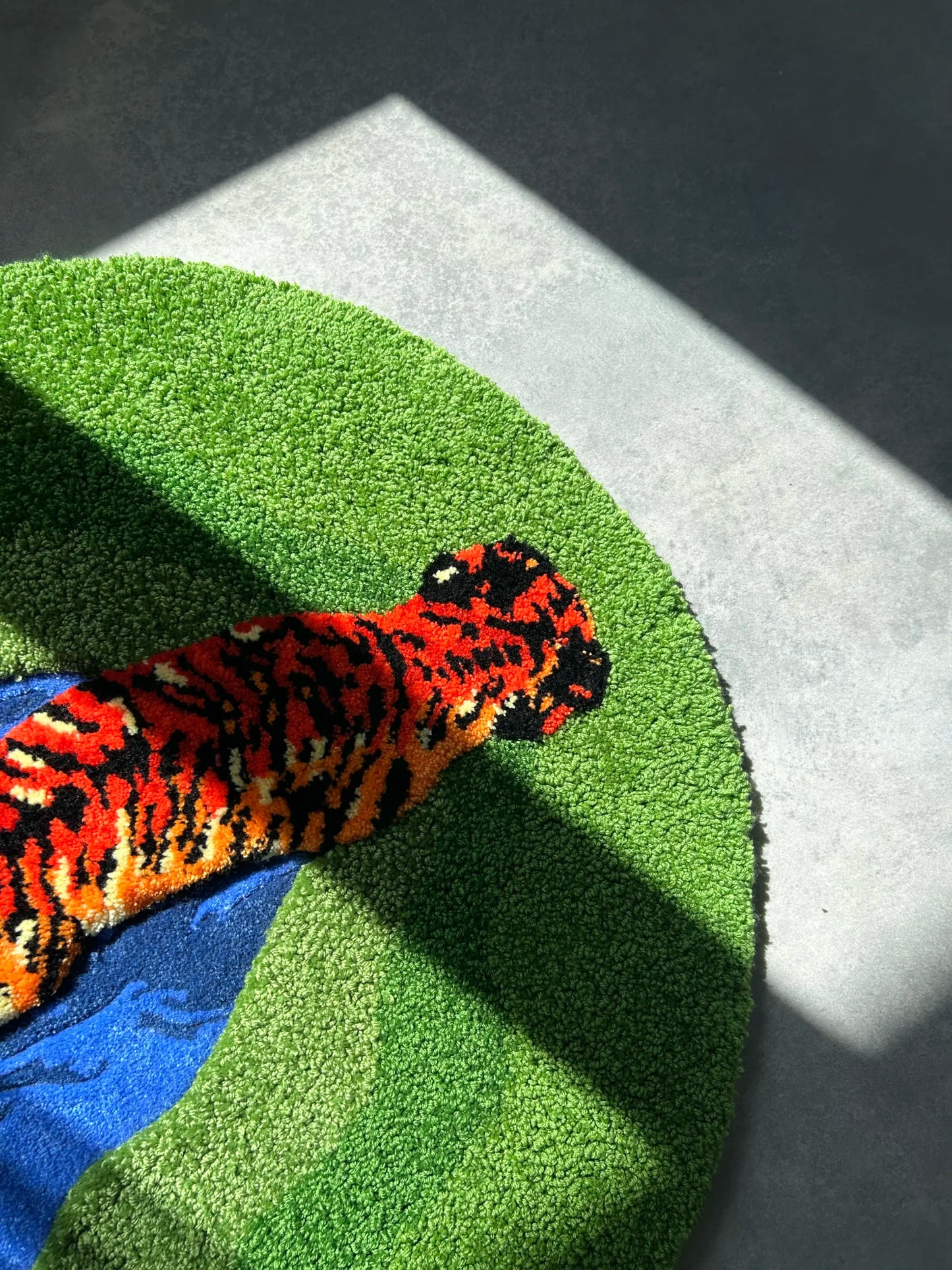 Tiger Tufted Rug - Handmade Style Animal Room Decor - BOYOGO example 6