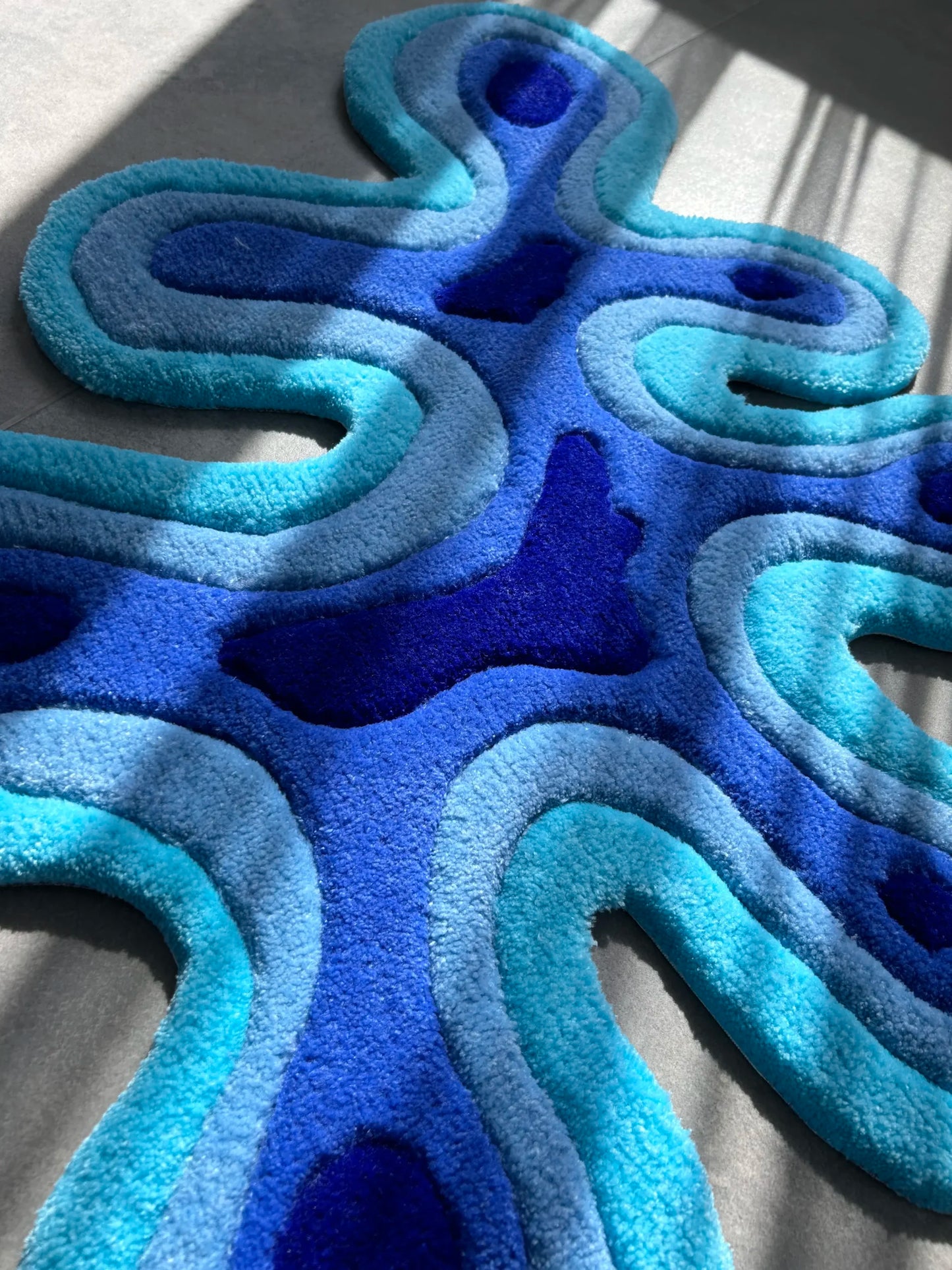 Abstract Shape Tufted Rug - Modern Soft Room Accent - BOYOGO example 6