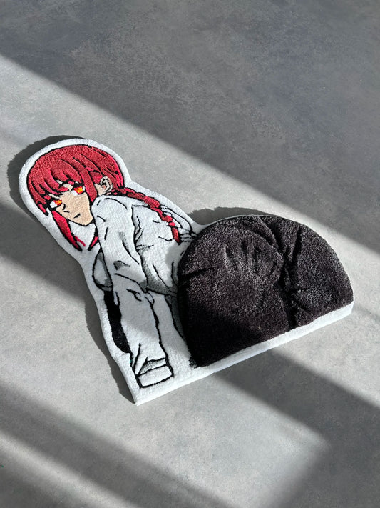 Cute Girl Character Tufted Rug - Soft Anime Room Accent - BOYOGO example 2