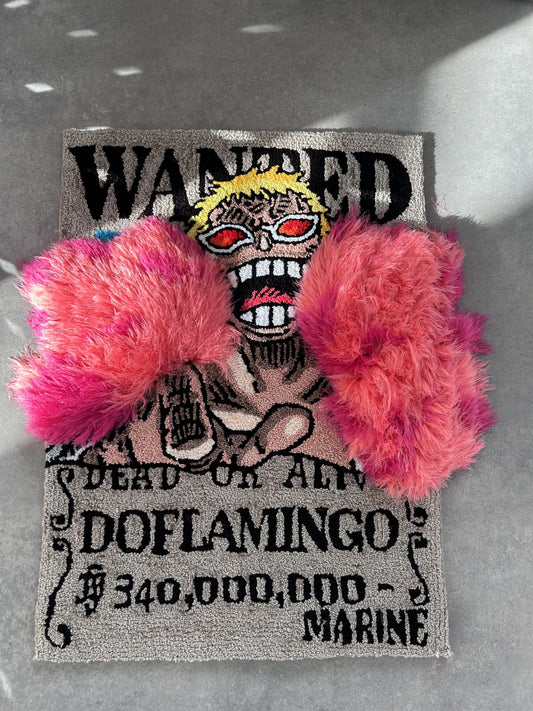 Pirate Wanted Poster Tufted Rug - Anime Fan Room Decor - BOYOGO example 2