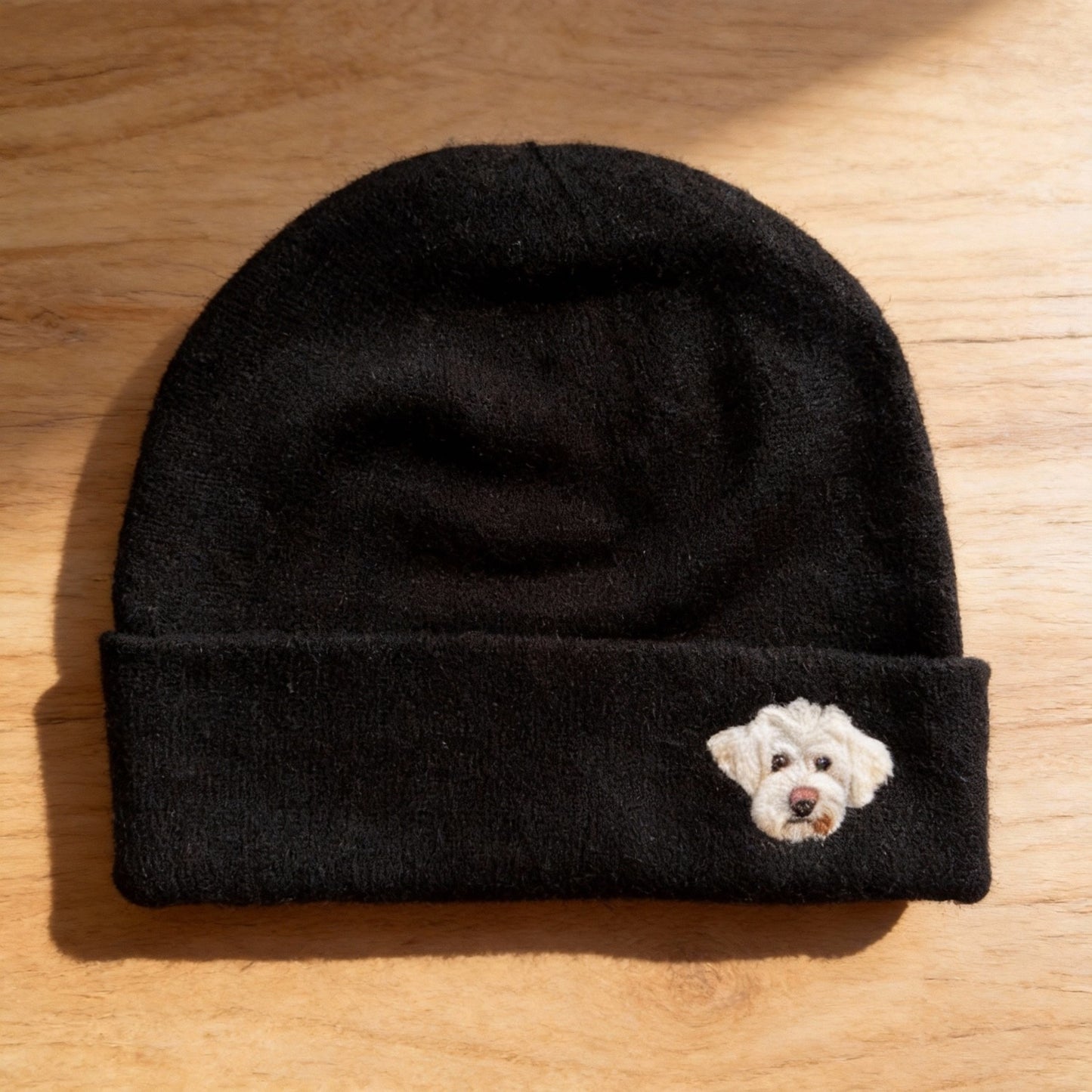 ๐งต Custom Pet Portrait Wool Beanie โ Hand-Felted Needle Art Hat