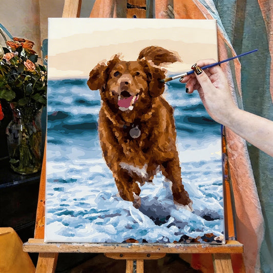 Paint My Pet by Numbers - Personalized Pet Portraits - personalized pet gift detail image 2