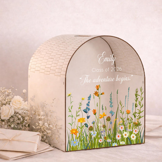 Personalized Graduation Card Box – close-up product detail