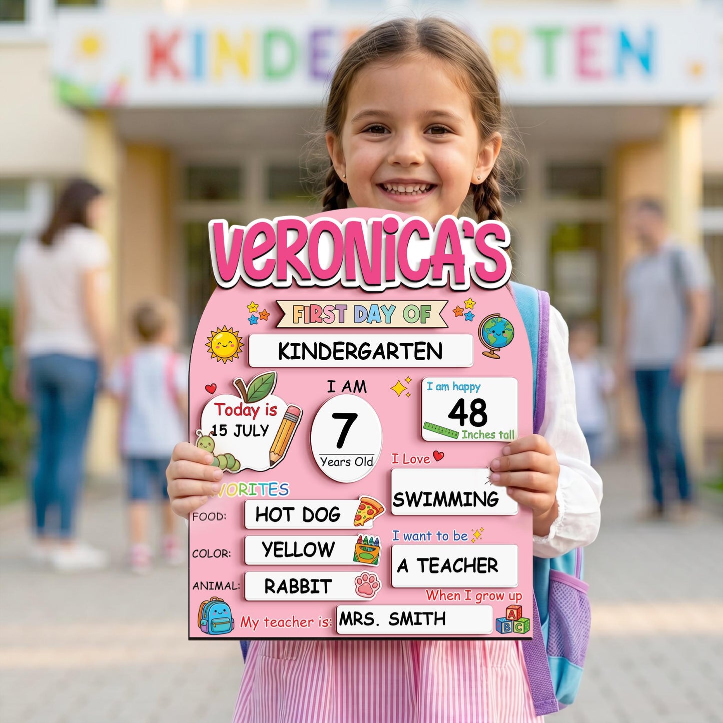 Gift boxed first day of school keepsake