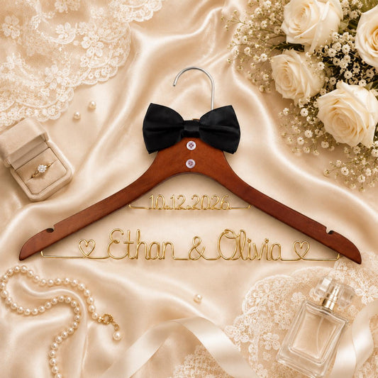 Personalized Bridal Hanger with Wire Name - BOYOGO personalized gift