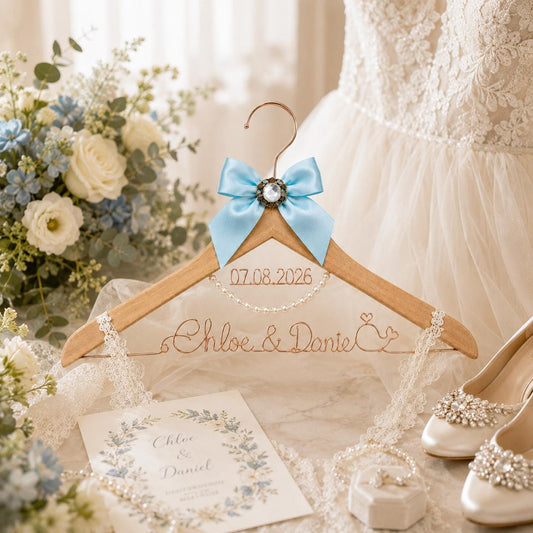 Personalized Bridal Hanger with Wire Name - BOYOGO personalized gift