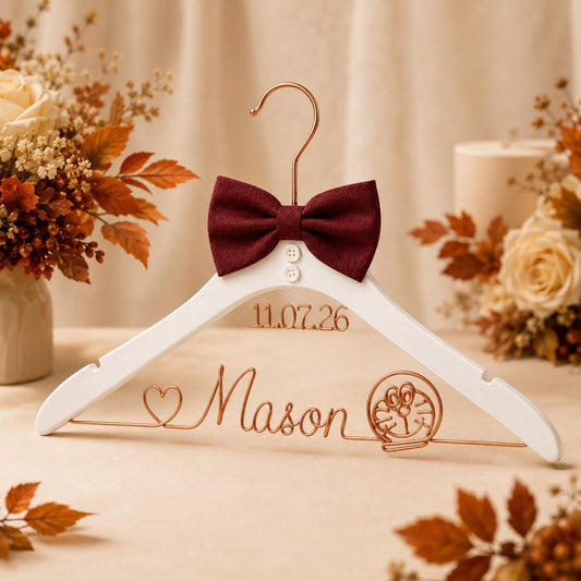 Personalized Groom Suit Hanger with Custom Name - BOYOGO personalized gift