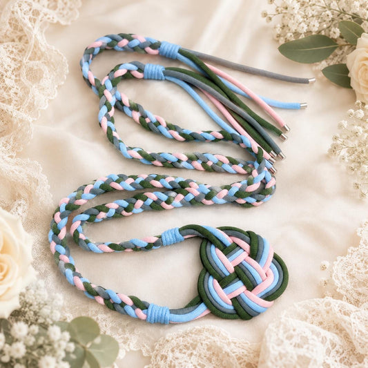 Custom Pastel Handfasting Cord, Personalized Wedding Ceremony Rope, Celtic Knot Unity Keepsake Gift