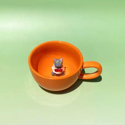 Colorful 3D Pet Mug – size and style reference