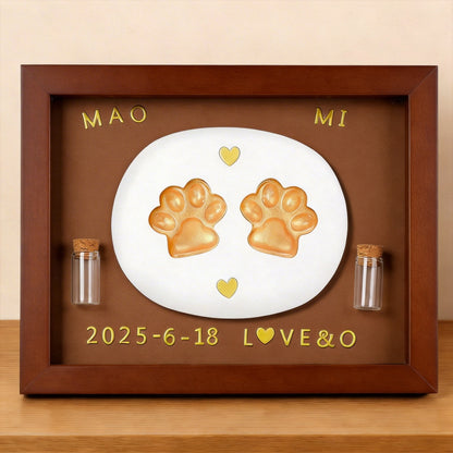 Pet Paw Print Keepsake Frame – material and finish detail