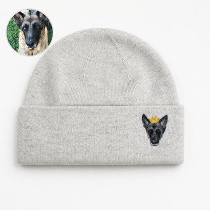 Custom Needle Felted Pet Portrait Hat – alternate product view