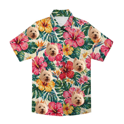 Personalized Face Custom Unisex Tropical Hawaiian Aloha Shirt – main product view