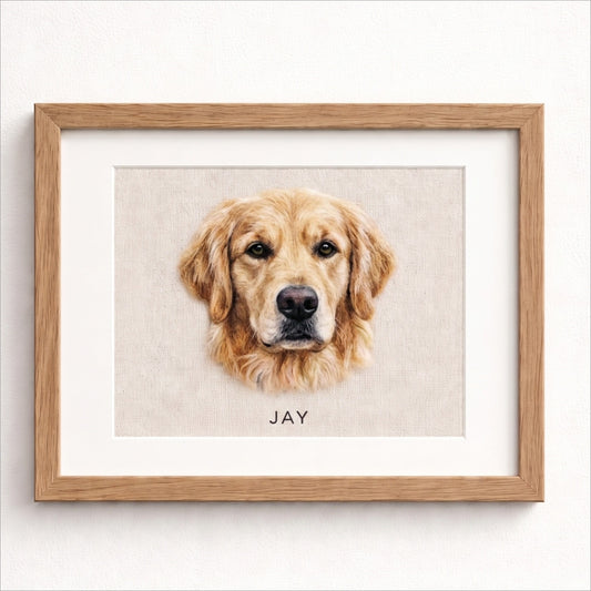 Rectangle Frame Custom Wool Felt Pet Portrait - Embroidered Wool Art - personalized pet gift detail image 2