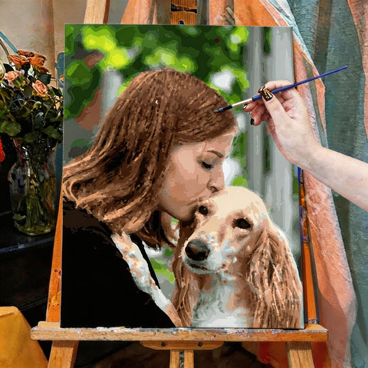 Paint My Pet by Numbers - Personalized Pet Portraits - personalized pet gift main product image