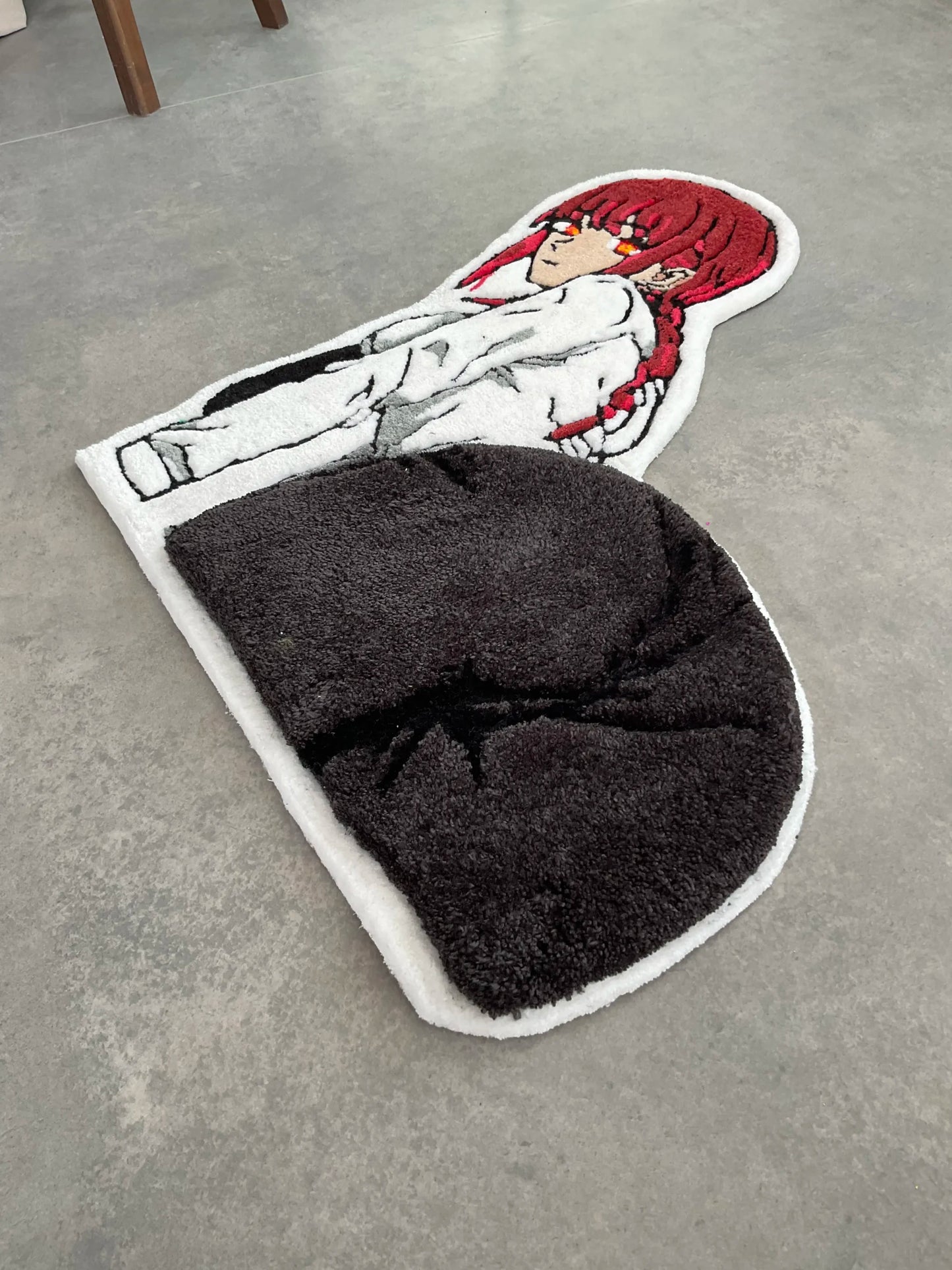 Cute Girl Character Tufted Rug - Soft Anime Room Accent - BOYOGO example 4