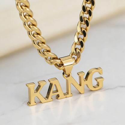 Custom Name Necklace Men – personalization and design detail