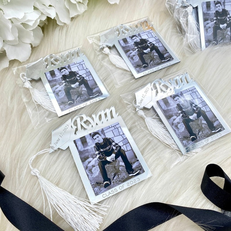 Custom Graduation Magnetic Photo Clip - Personalized Acrylic Picture Frame