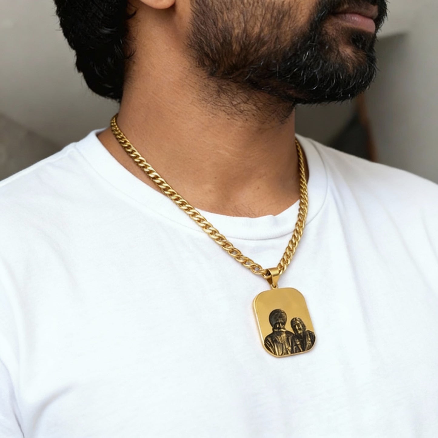 Custom Photo Necklace (MEN)