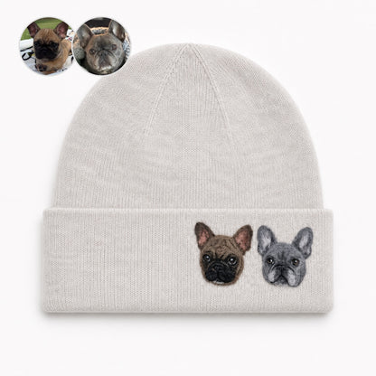 Custom Needle Felted Pet Portrait Hat – material and finish detail