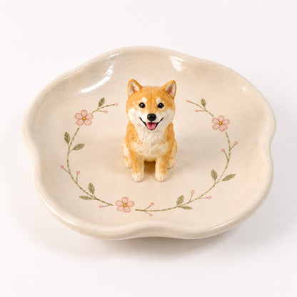 Custom 3D Pet statue Jewelry ring dish – material and finish detail