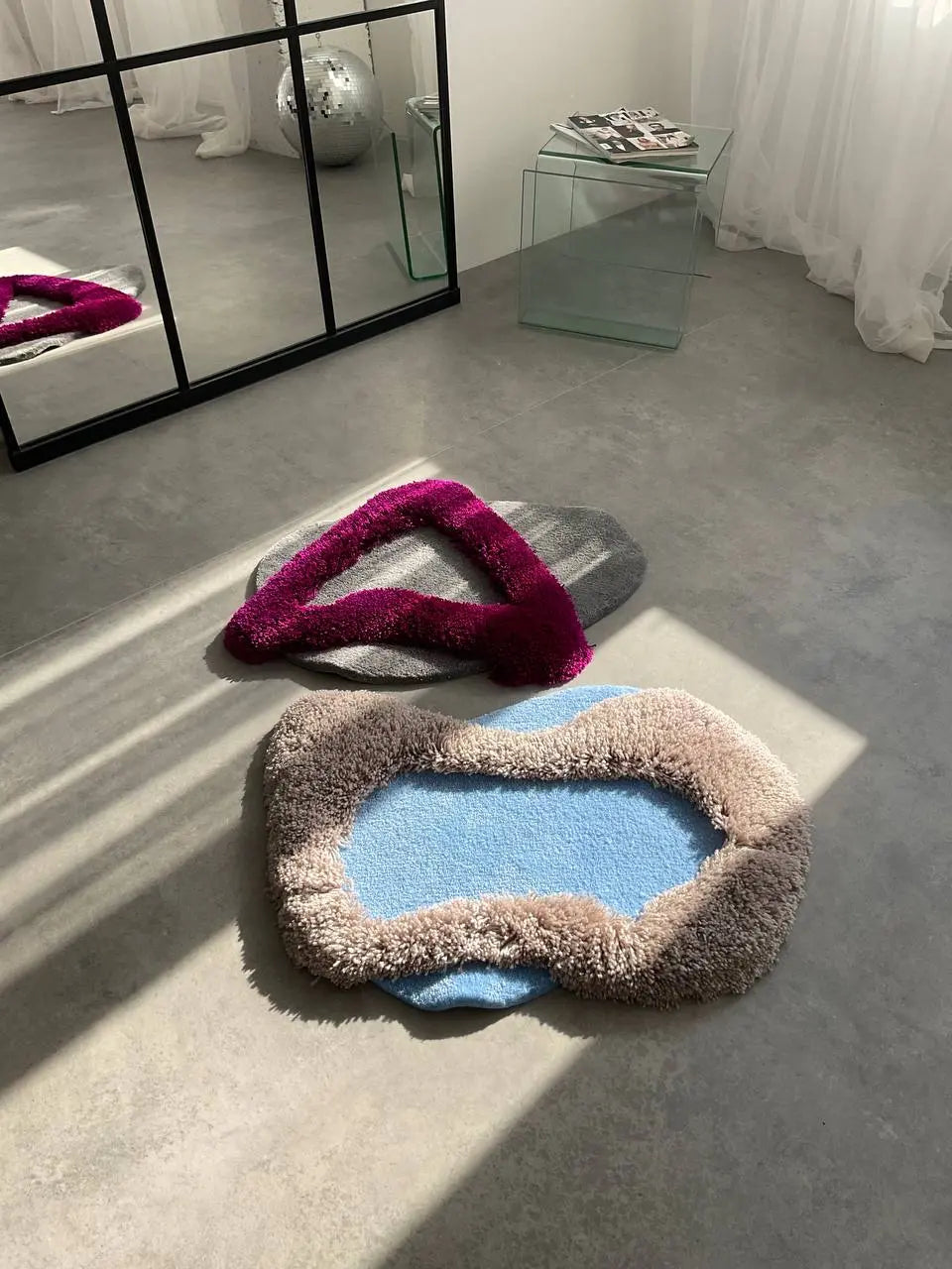Color Block Abstract Tufted Rug - Modern Room Decor - BOYOGO example 2