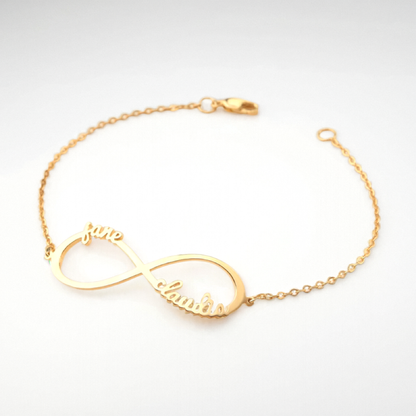 Personalized Infinity Bracelet with Multiple Names – main product view