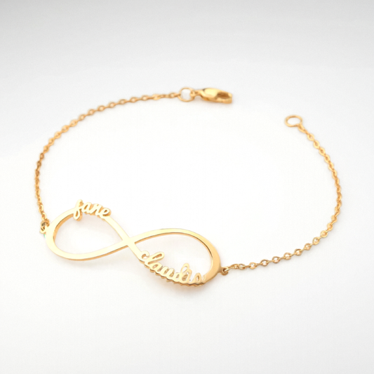 Personalized Infinity Bracelet with Multiple Names - custom personalized jewelry main product image