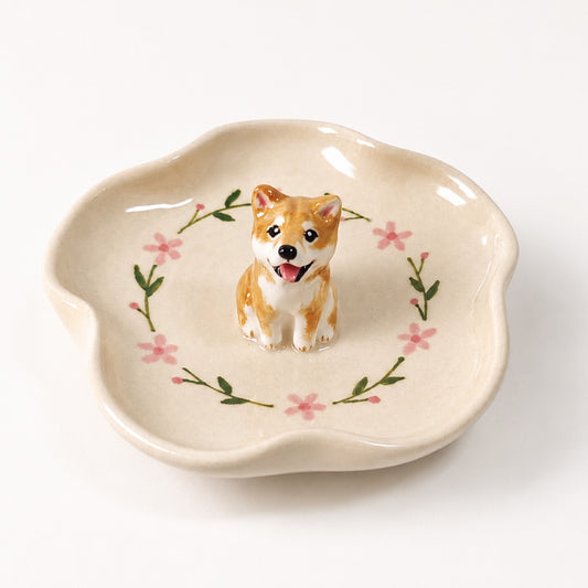 Custom 3D Pet statue Jewelry ring dish - personalized pet gift main product image