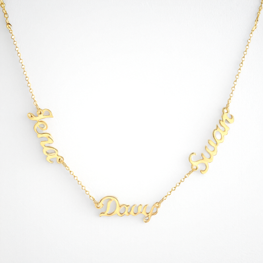 Handcrafted Multiple Name Necklace - custom personalized jewelry main product image