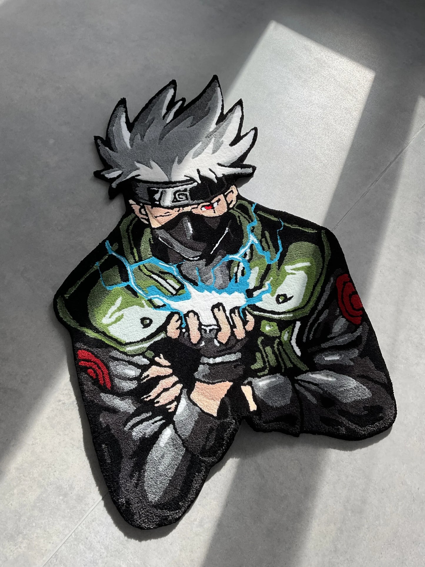 Masked Ninja Character Tufted Rug - Anime Style Room Decor - BOYOGO example 3
