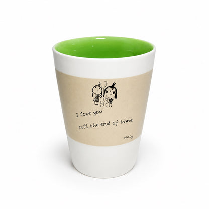 Custom Handwritten Letter Ceramic Mug – close-up product detail