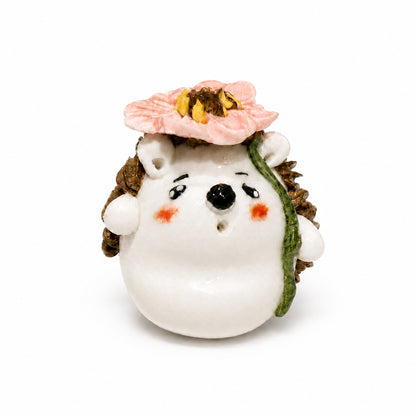 Mini Ceramic Hedgehog Figurines – size and style reference