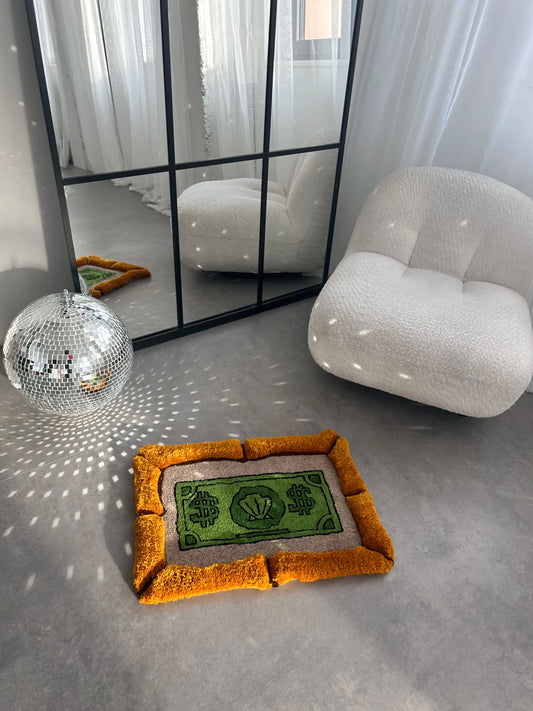 Dollar Sign Tufted Rug - Streetwear Room Decor - BOYOGO example 1
