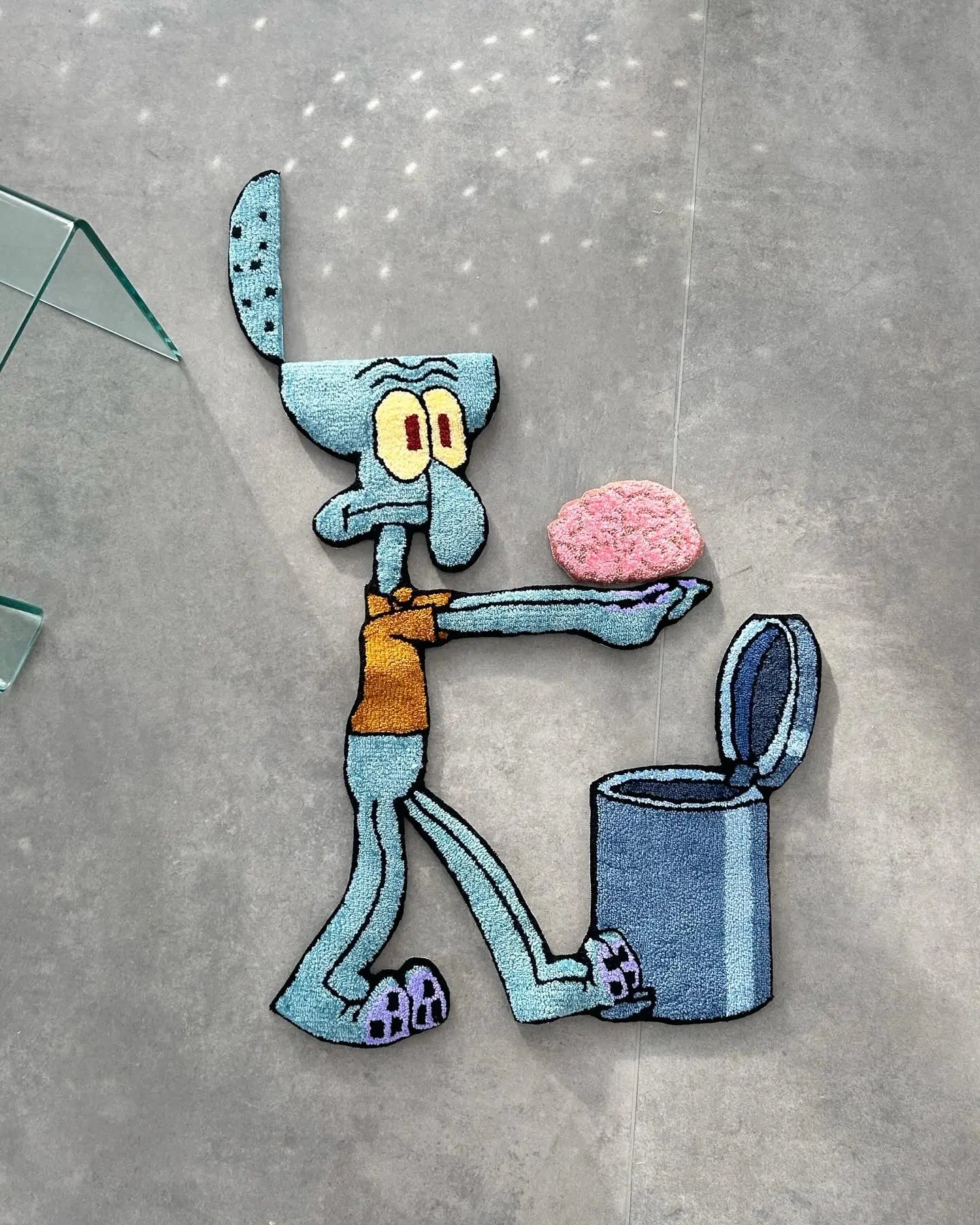 Squid Character Tufted Rug - Playful Sea Room Decor - BOYOGO example 2