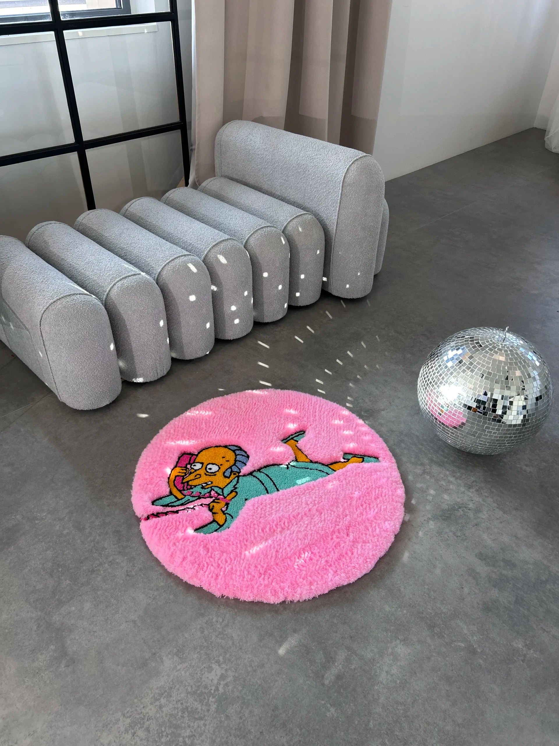 Glam Character Tufted Rug - Playful Cartoon Room Decor - BOYOGO example 1