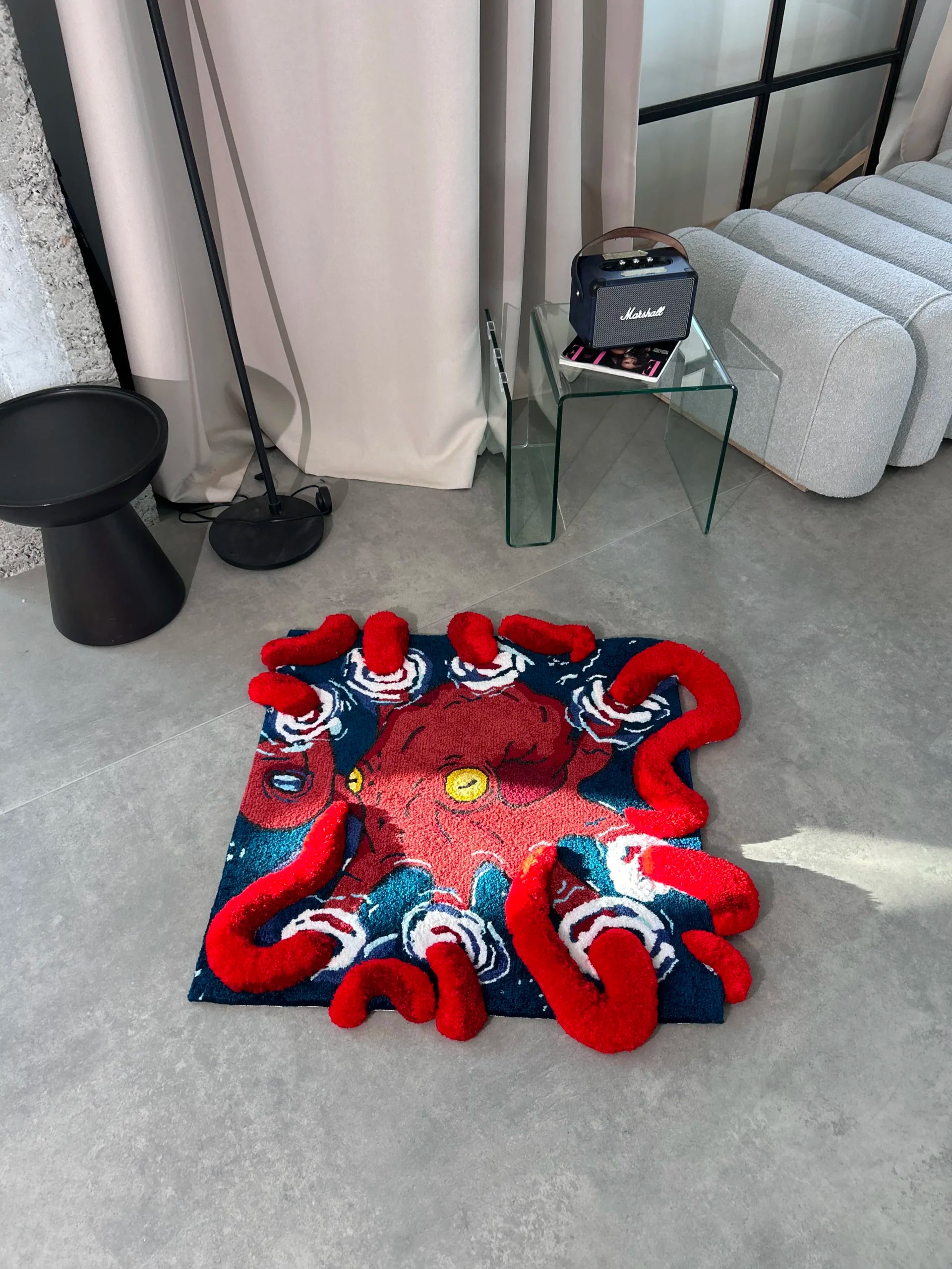 Octopus Tufted Rug - Ocean Inspired Room Decor - BOYOGO example 1