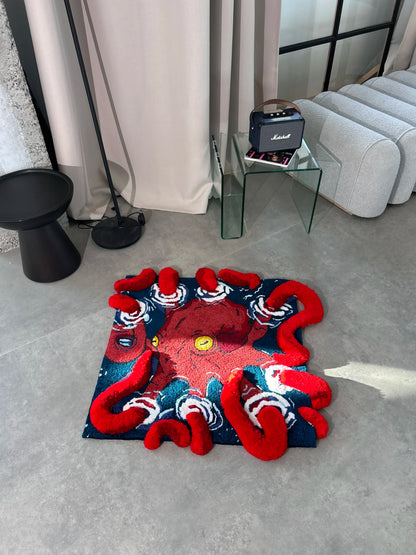 Octopus Tufted Rug - Ocean Inspired Room Decor - BOYOGO example 1