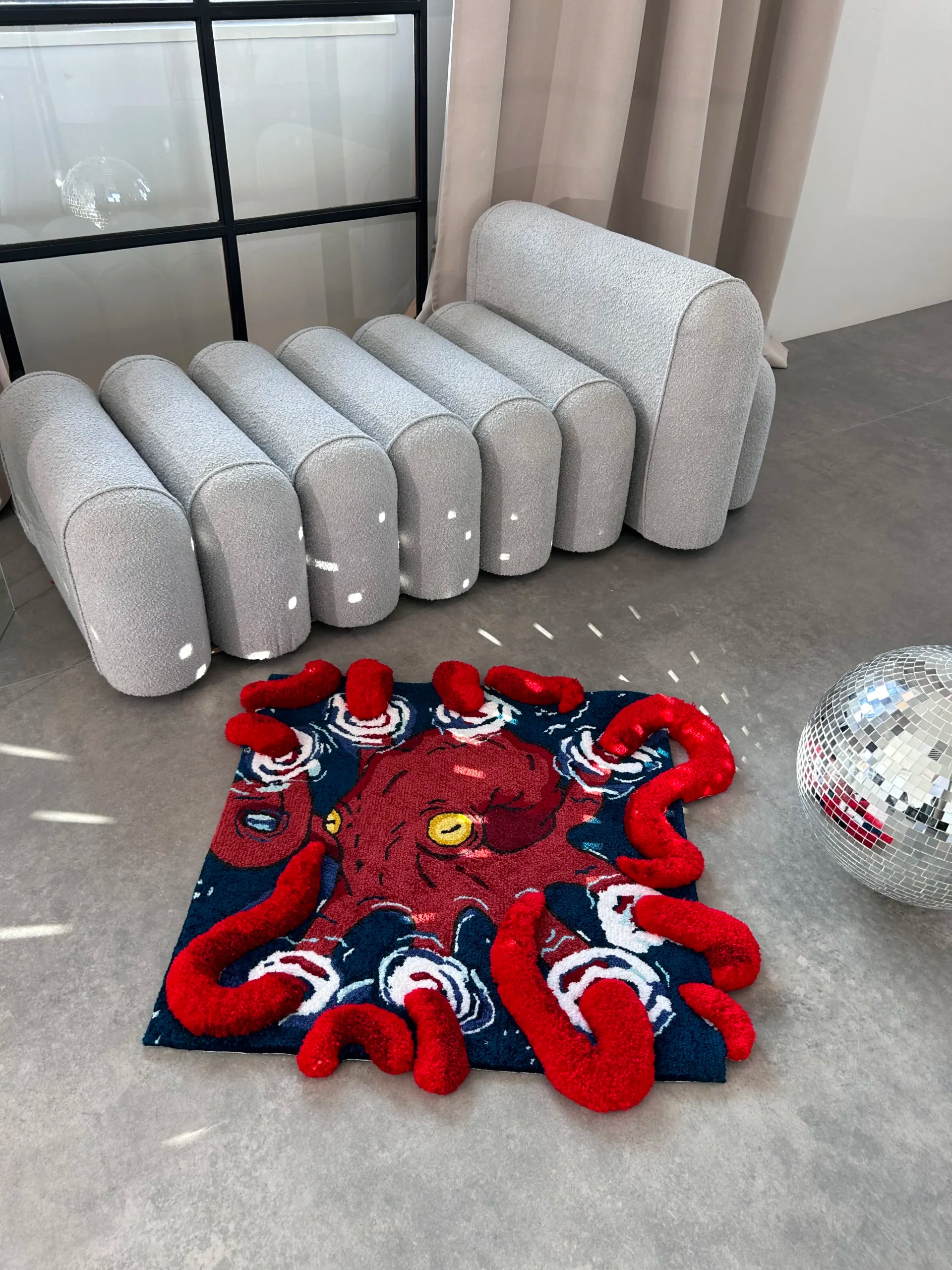 Octopus Tufted Rug - Ocean Inspired Room Decor - BOYOGO example 3