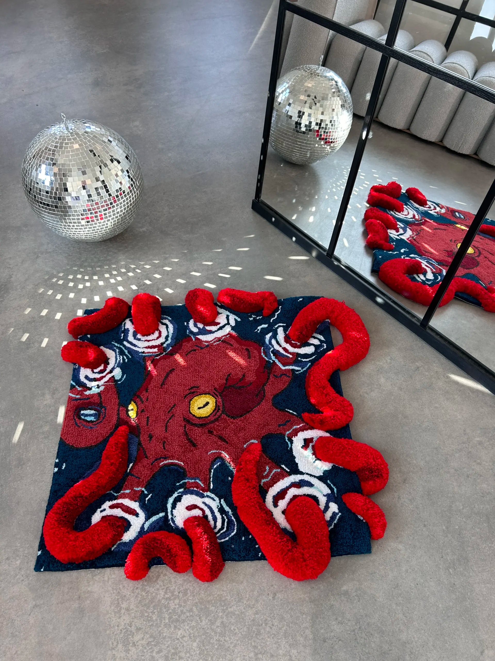 Octopus Tufted Rug - Ocean Inspired Room Decor - BOYOGO example 4