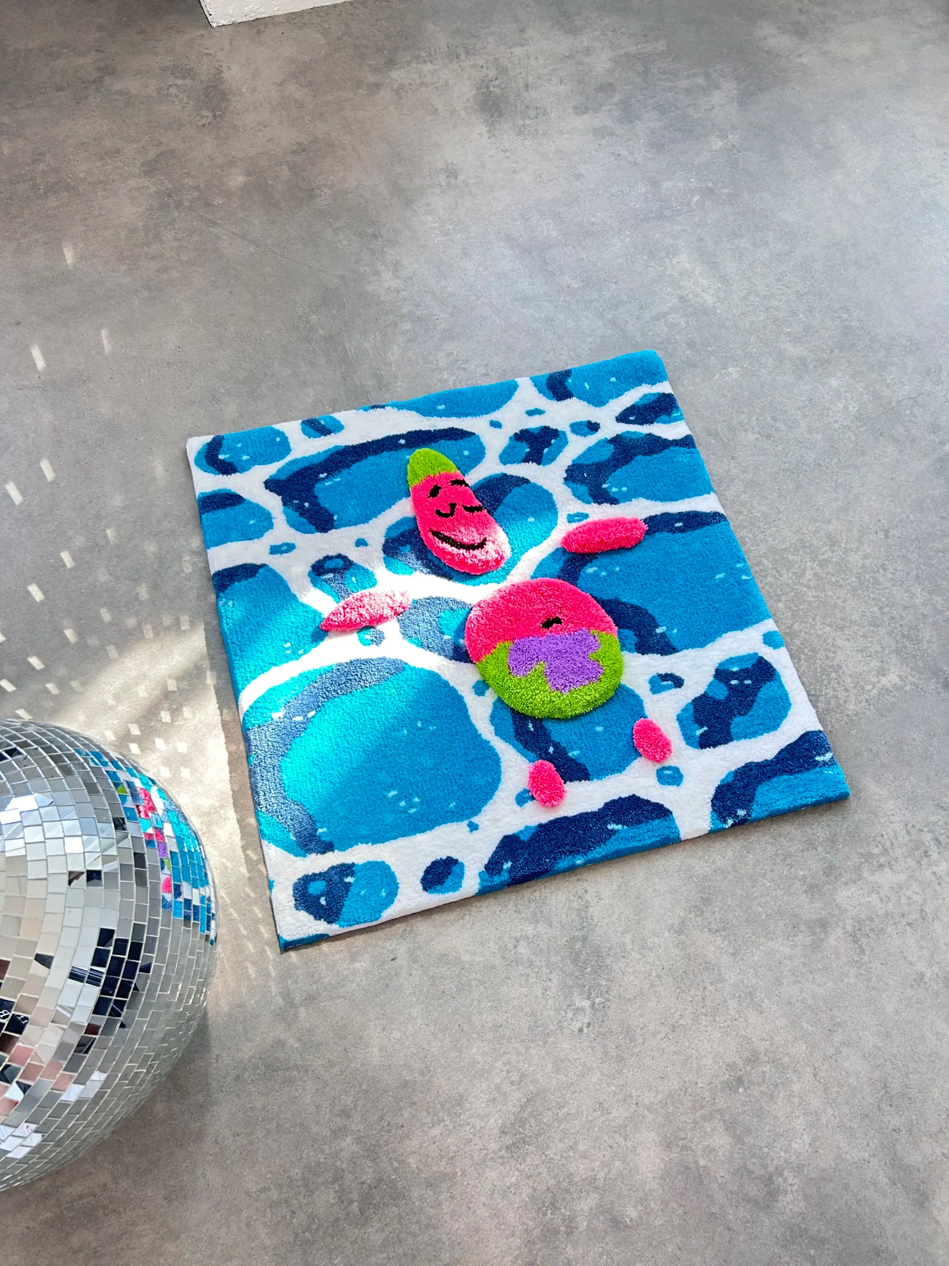 Pink Star Tufted Rug - Cute Pastel Room Accent - BOYOGO example 2