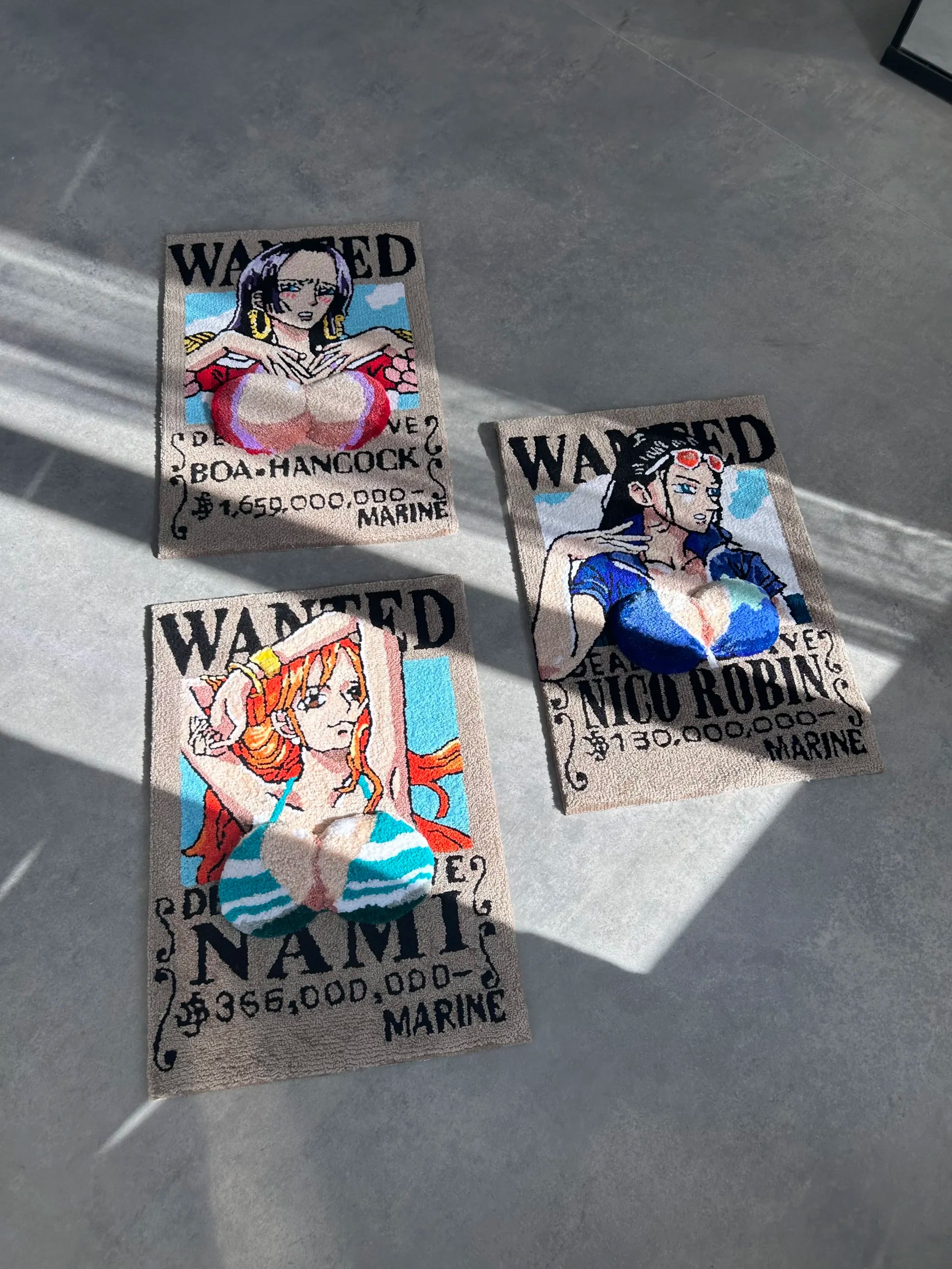 Anime Wanted Poster Tufted Rug - Fan Room Wall Decor - BOYOGO example 4