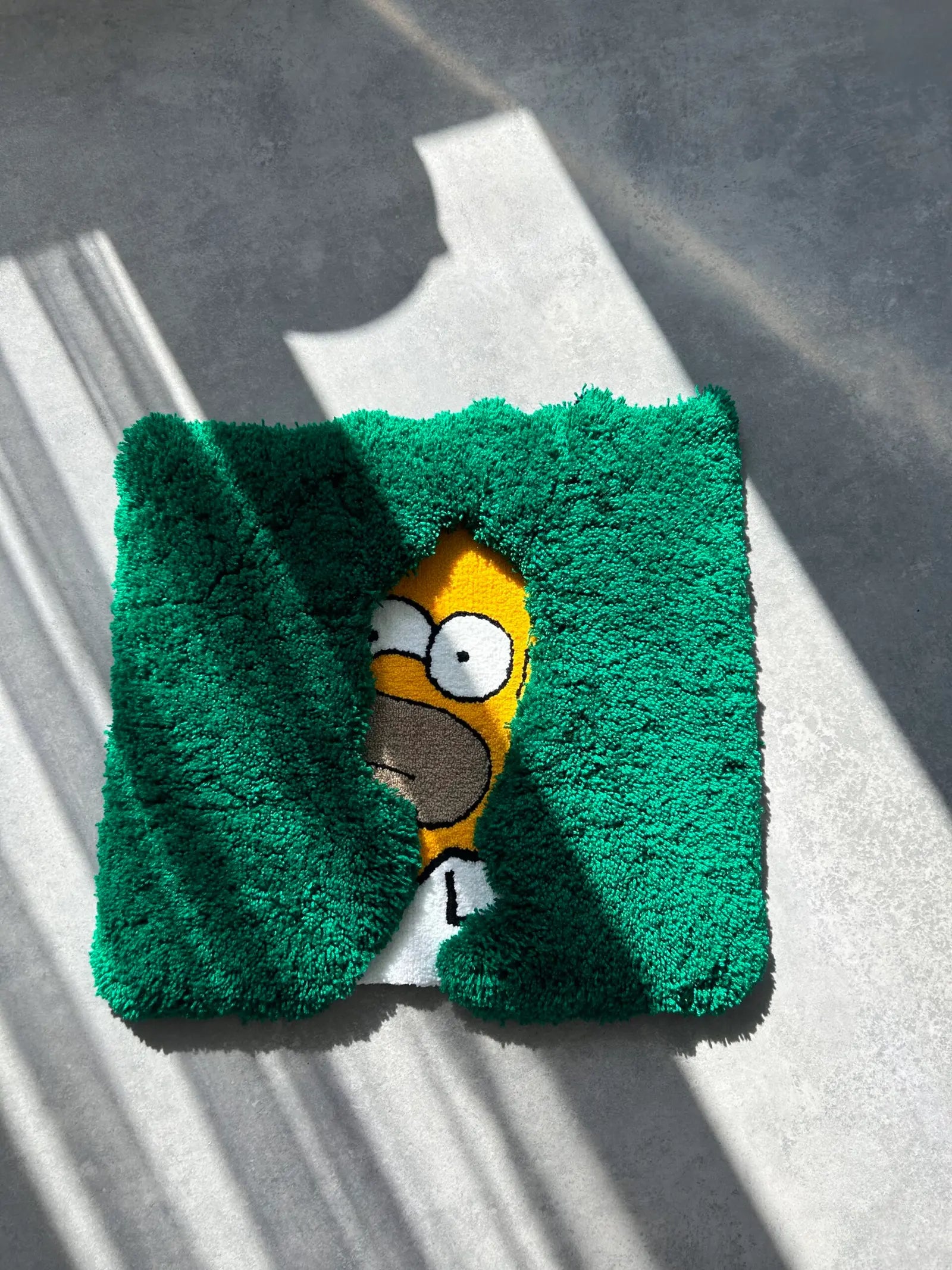 Bush Peek Character Tufted Rug - Funny Cartoon Room Decor - BOYOGO example 2