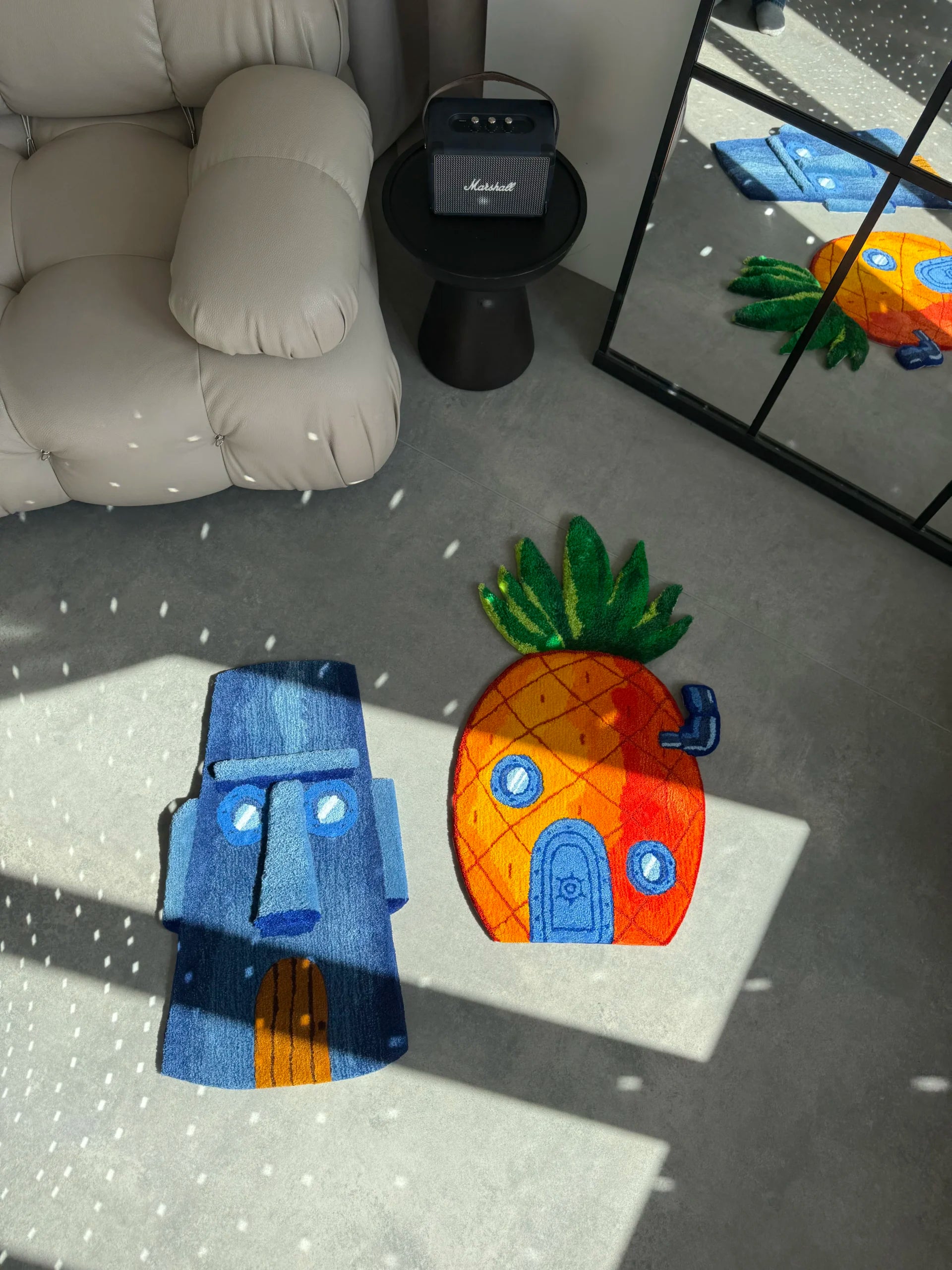 Playful Sea House Tufted Rug - Cartoon Inspired Room Decor - BOYOGO example 1