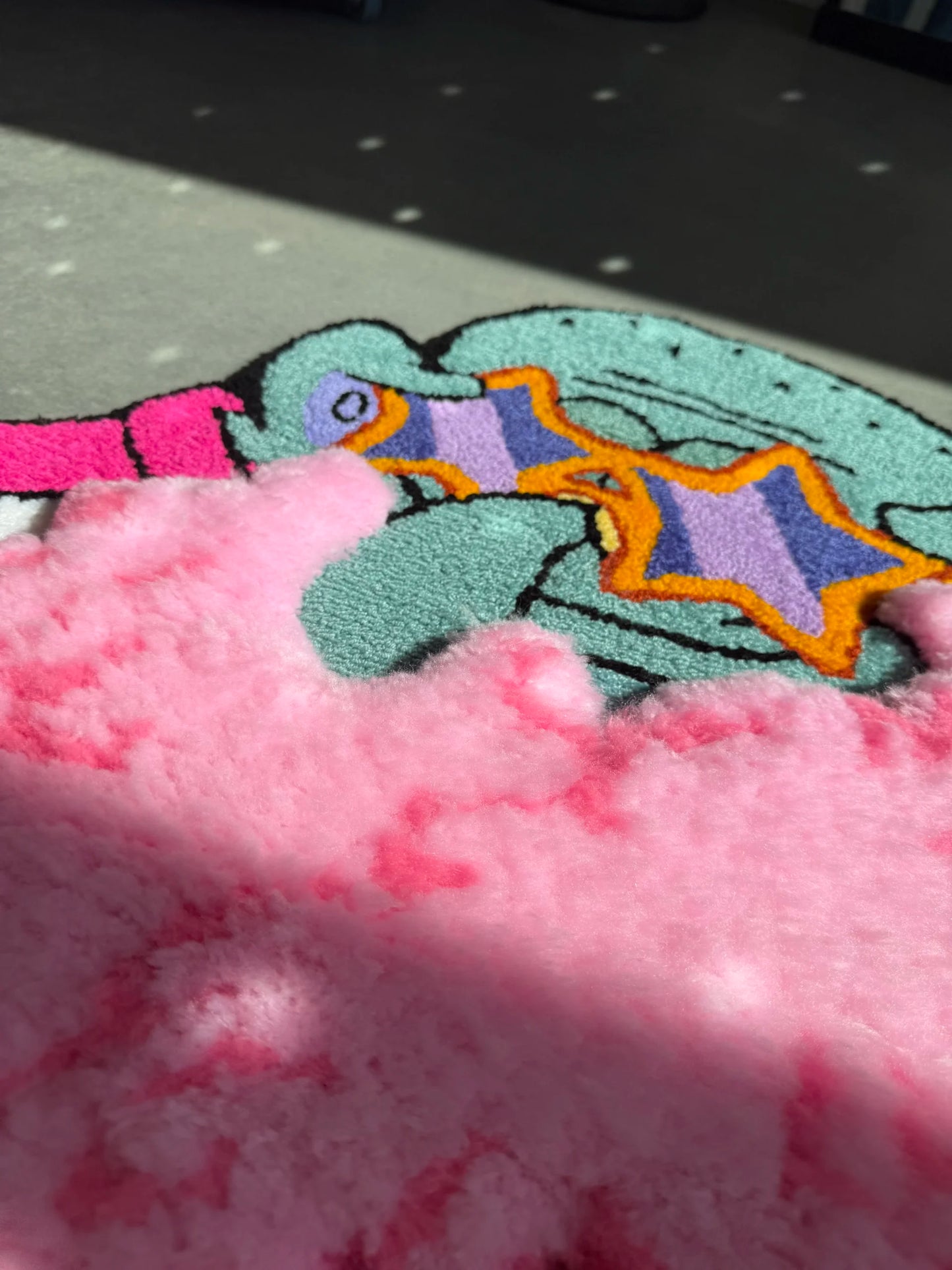 Fancy Squid Character Tufted Rug - Playful Room Decor - BOYOGO example 1