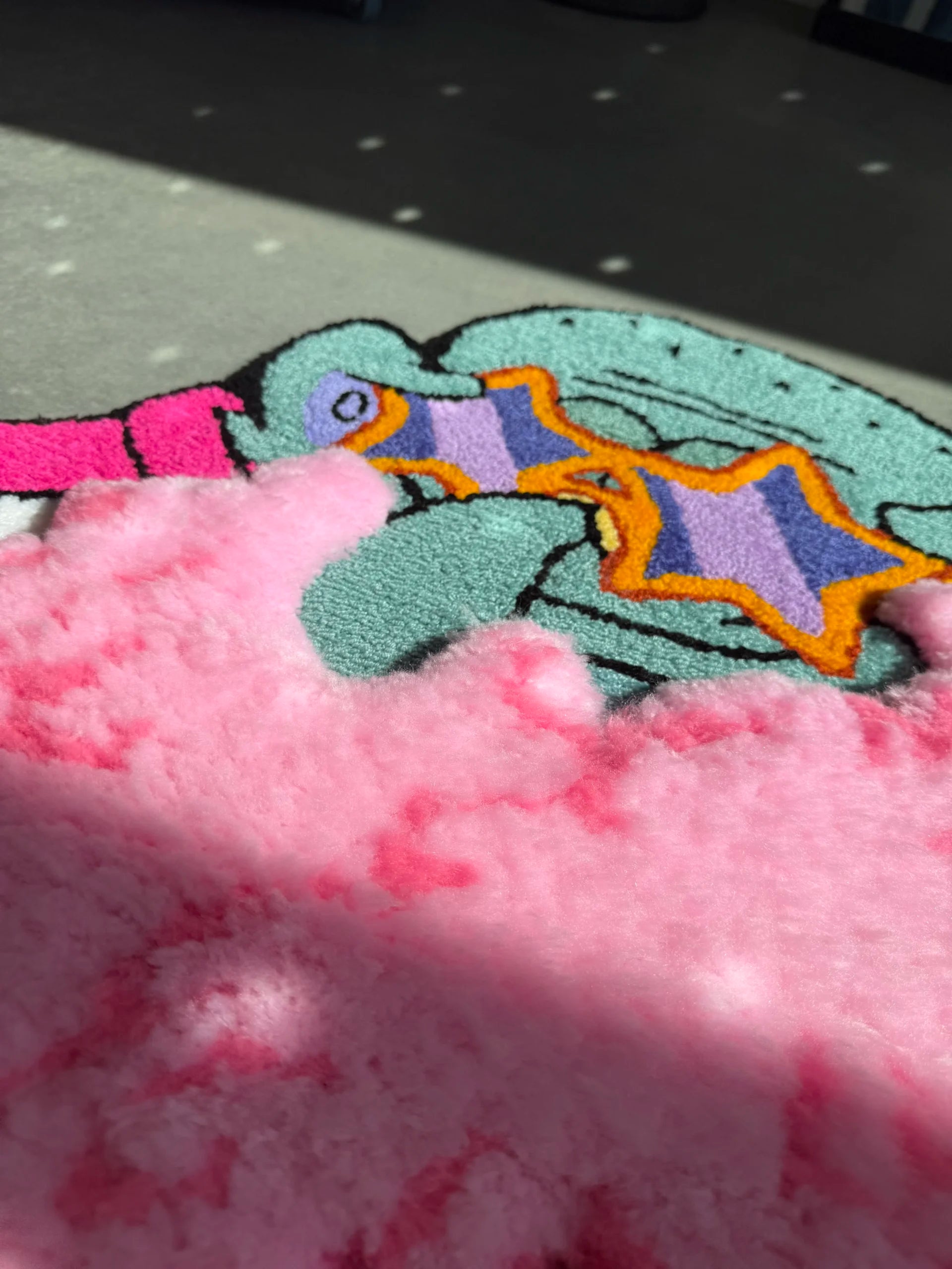 Fancy Squid Character Tufted Rug - Playful Room Decor - BOYOGO example 1