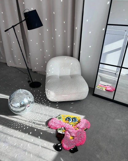 Cute Sea Sponge Inspired Tufted Rug - Kawaii Room Decor - BOYOGO example 3