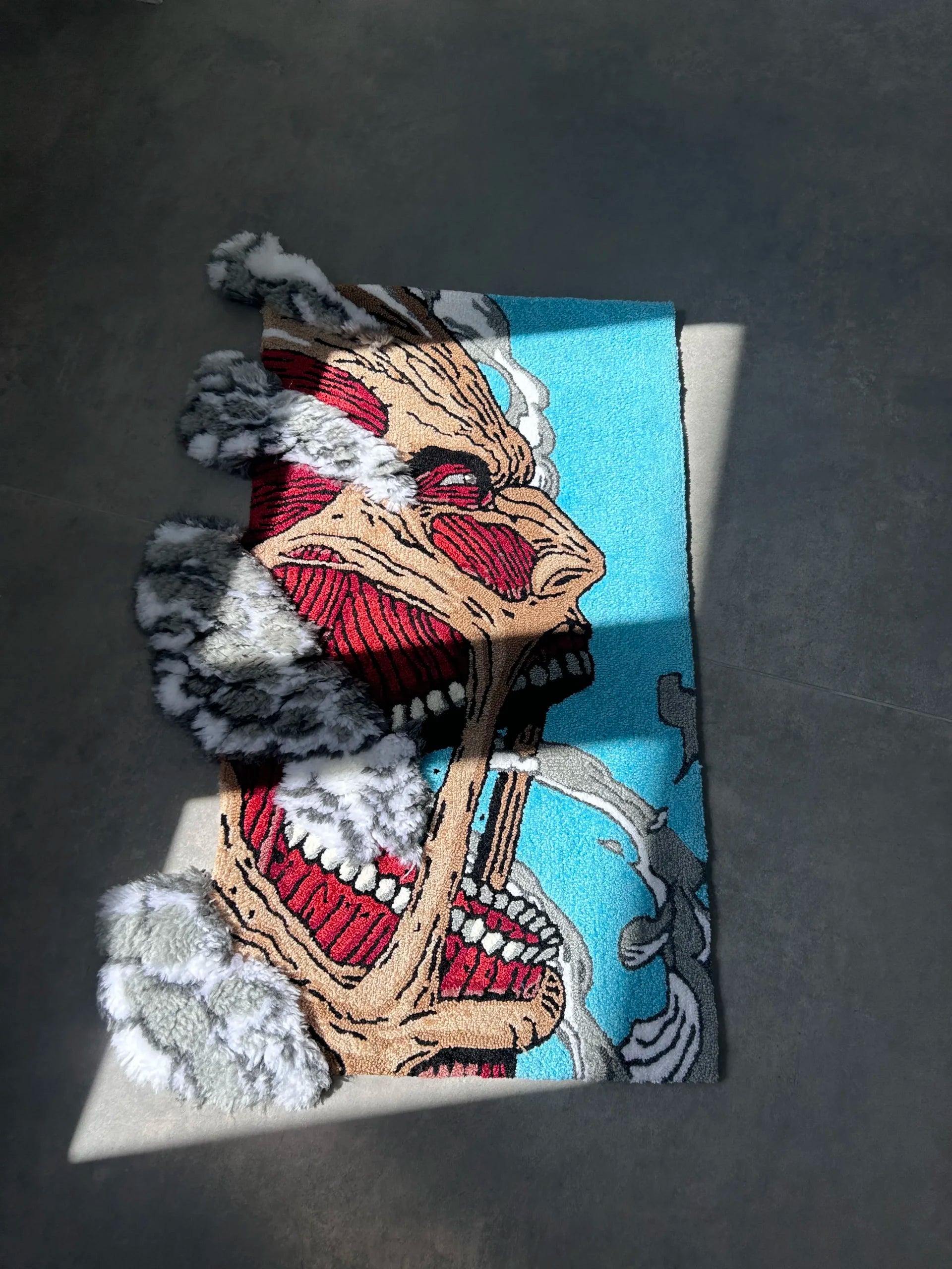 Anime Hero Inspired Tufted Rug - Statement Room Decor - BOYOGO example 1