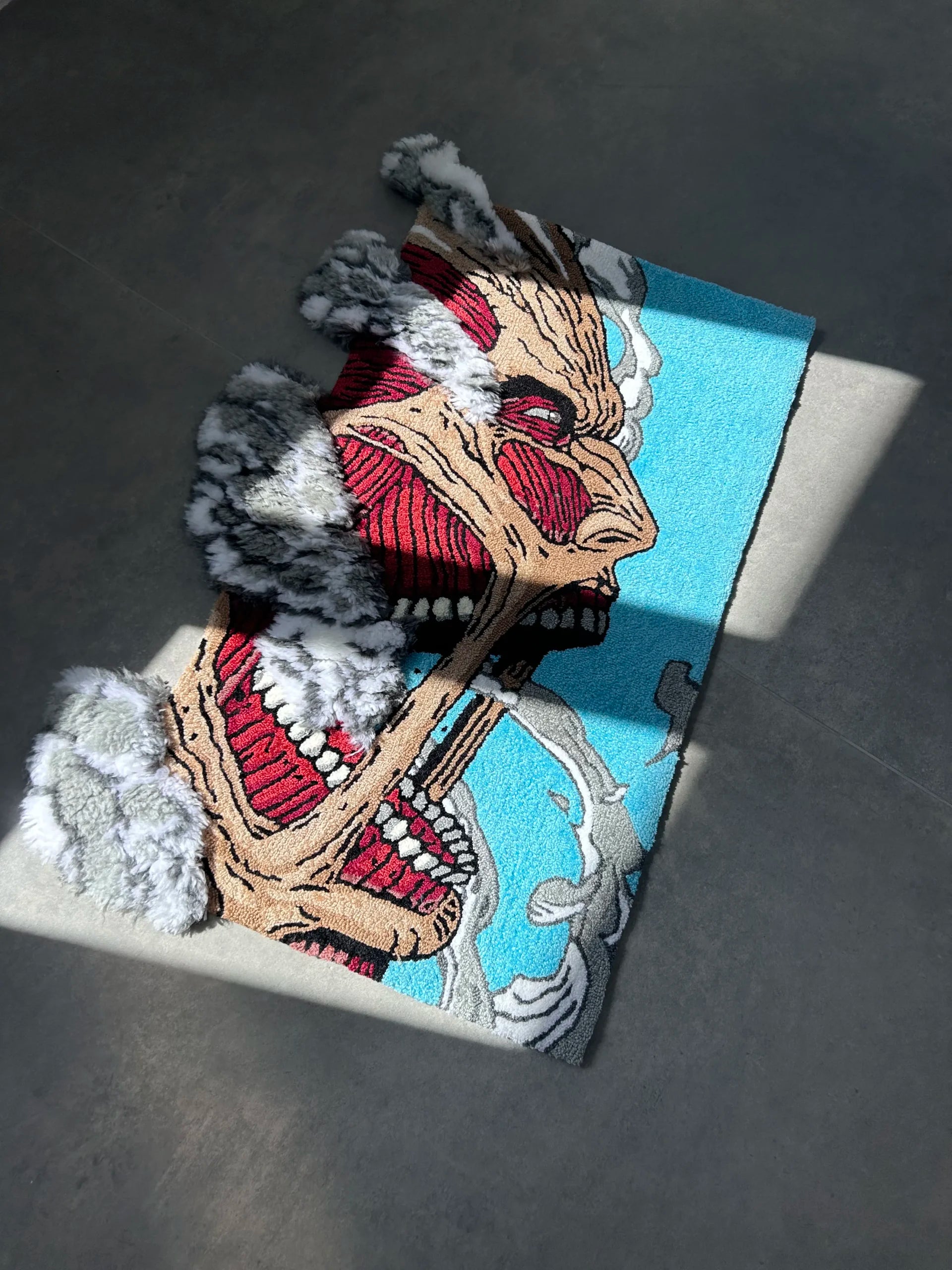 Anime Hero Inspired Tufted Rug - Statement Room Decor - BOYOGO example 3